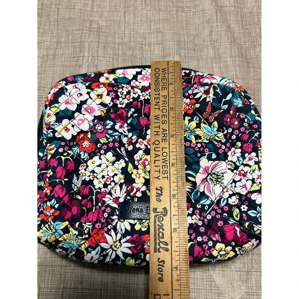 Vera Bradley Quilted Floral Itsy Ditsy Cosmetic Bag Makeup Pouch Travel Case